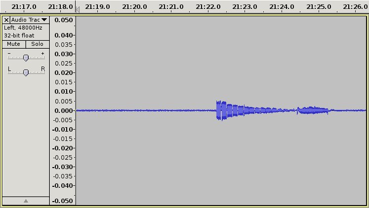 Tone burst at end of Side 2