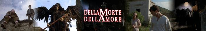 Montage of Dellamorte Dellamore DVD frame captures.  Pictured are François Hadji-Lazaro, Rupert Everett, and Anna Falchi.